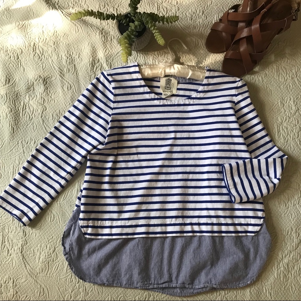 Anthropologie Lili’s Closet striped blouse small
